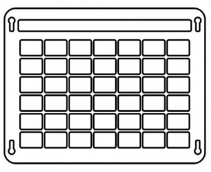 23757 touchchat wordpower 42 keyguard