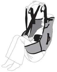 26027 duracare hygiene sling with head support