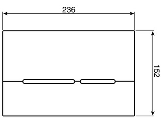 33289 hideaway  thin buttonplate inwall abs chrome 9508204 tech drawing 1