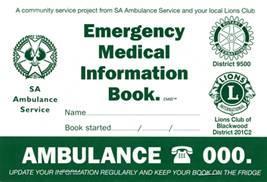 Medical Information book.