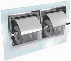 Recessed Toilet Roll Holder.