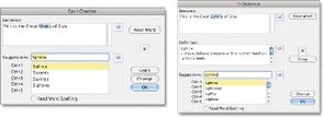 screen shot of talking spell checker