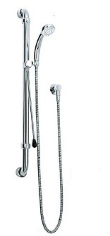 ID 018-3 Independent Hosfab PWD vertical grab rail with Push Pull Me handset