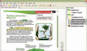 e-book text reader screen shot