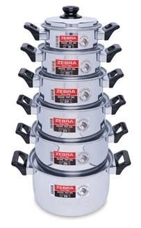 Zebra Two Handled Sauce Pot Set