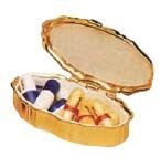 PR03193 Ezy Dose Two Compartment Oval Pill Case