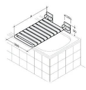 Inda Tip Up Bathtub Seat