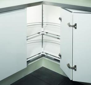 Hafele revolving carousel for corner cabinets
