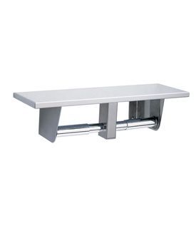 PR15015 Bobrick Shelf With Toilet Roll Holders