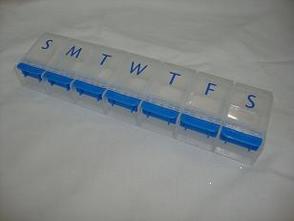 Ezy Dose Push Button Pill Reminder 7-Day 2XL