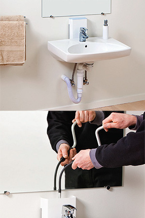 Ropox Moldau height adjustable basin