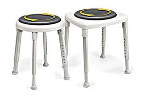 Easy swivel shower stool