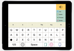Predictable app keyboard