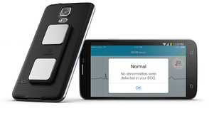 Alive Cor attached to phone