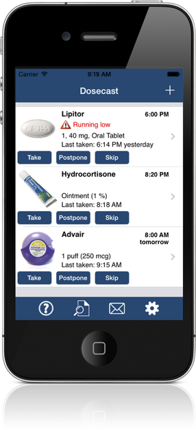 Dosecast screen shot