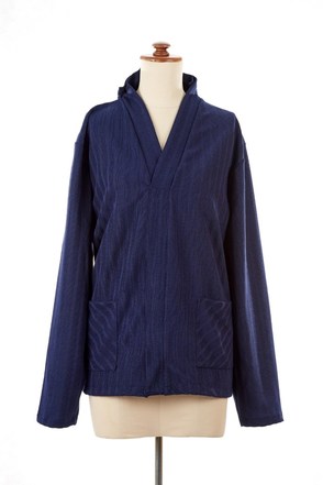 26824 caring clothing mens cardigan navy blue front view 683x1024