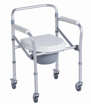 Commode / Toilet Seat Raiser on Wheels