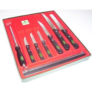 Pfiffikus Knife Set with Steel Rack  KK08