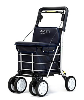 Carlett Lett800 Folding Shopping Trolley - Blue Navy colour