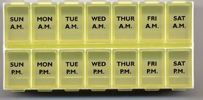 PR13732 Ezy Dose Weekly AM PM Locking Pill Reminder