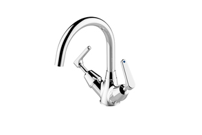 VP Lever Action Dual Mixer Basin Set 60mm Lever 155mm Swivel Spout
