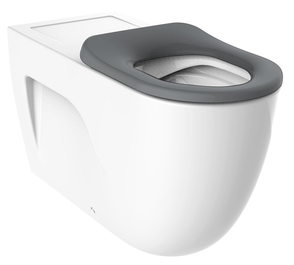 33284 meridian care 800 rimless back to wall pan with seat grey 4 9508561 hero 1