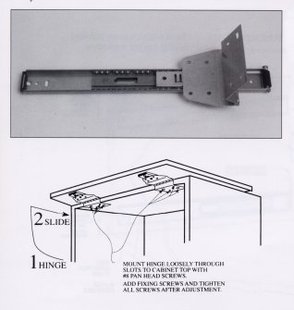 Knape & Vogt 8040 Series External Flipper Door Mechanism