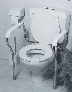 Over toilet safety frame