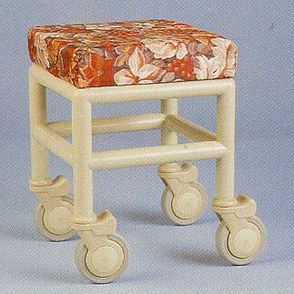 Polymedic Oxford mobile stool