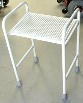 Auscare Shower Stool with Webbed Seat